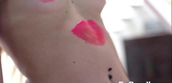  Petite Teen Painted and Fucked